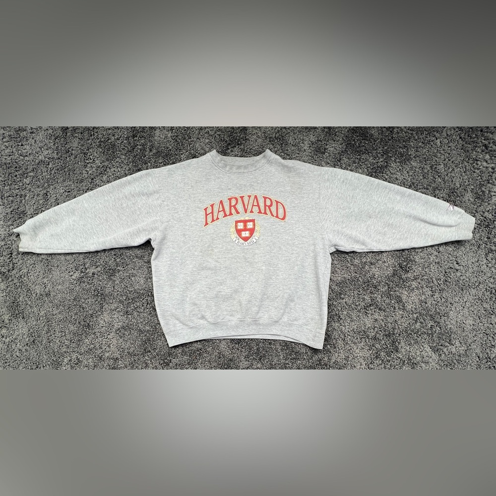 Harvard University Pro Player Sweatshirt Men’s XL Crewneck Vintage 90s Y2K Gray